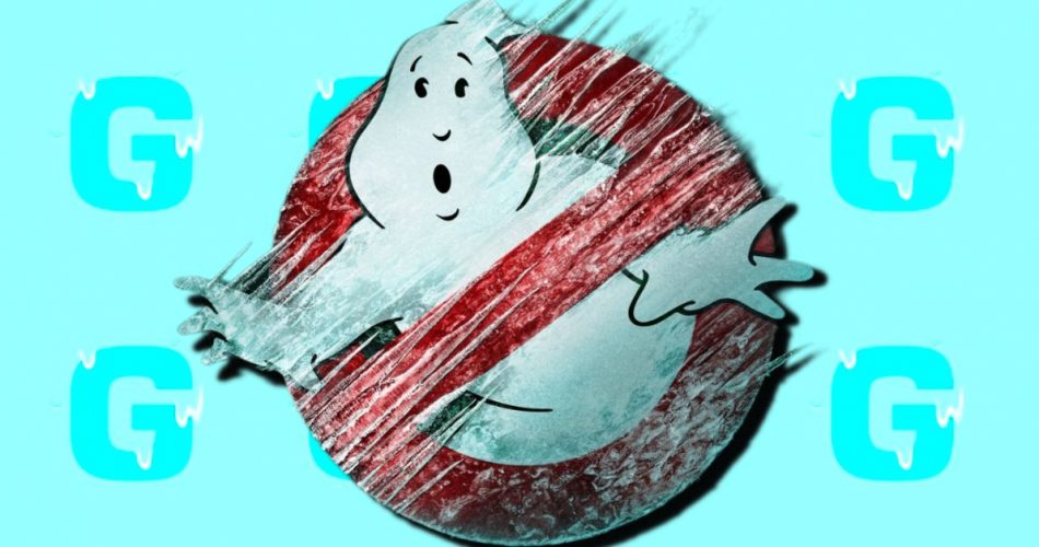 Ghostbusters Apocalipse de Gelo Filma logo A Geleia